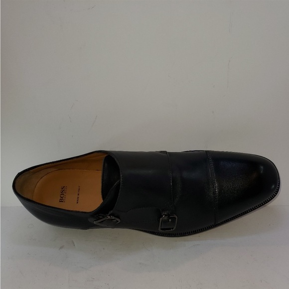 Hugo Boss NIB Black Double-Monk Shoes size 9.5 - Picture 7 of 10